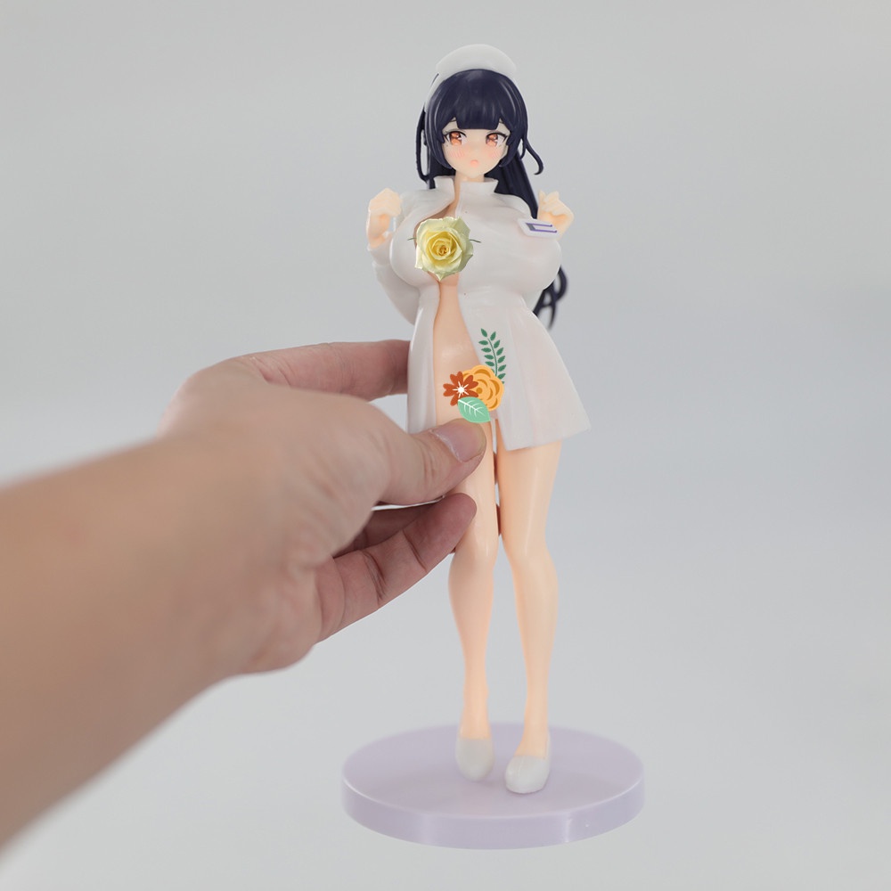 Tượng Mô Hình Nhân Vật Y Tá anime Yu Tá Liukou Mặc Đồng Phục Dễ Thương