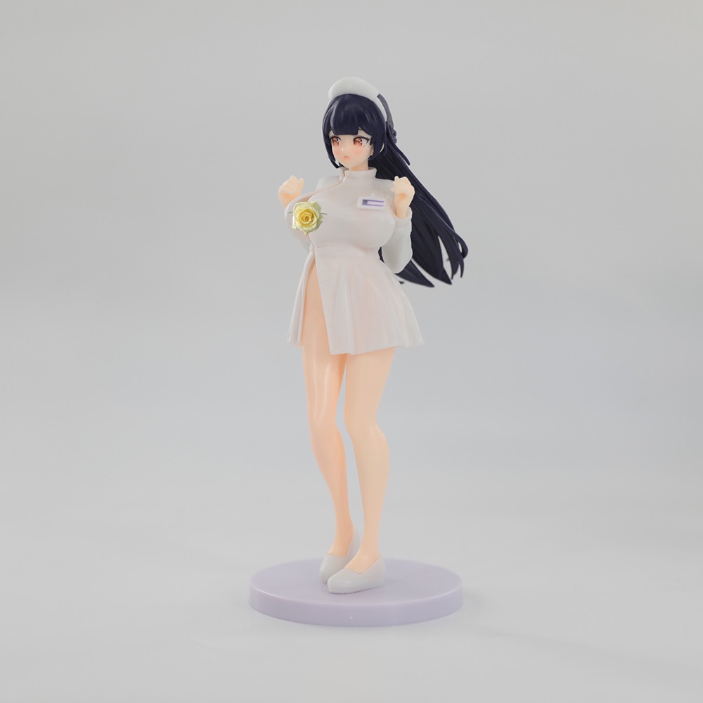 Tượng Mô Hình Nhân Vật Y Tá anime Yu Tá Liukou Mặc Đồng Phục Dễ Thương
