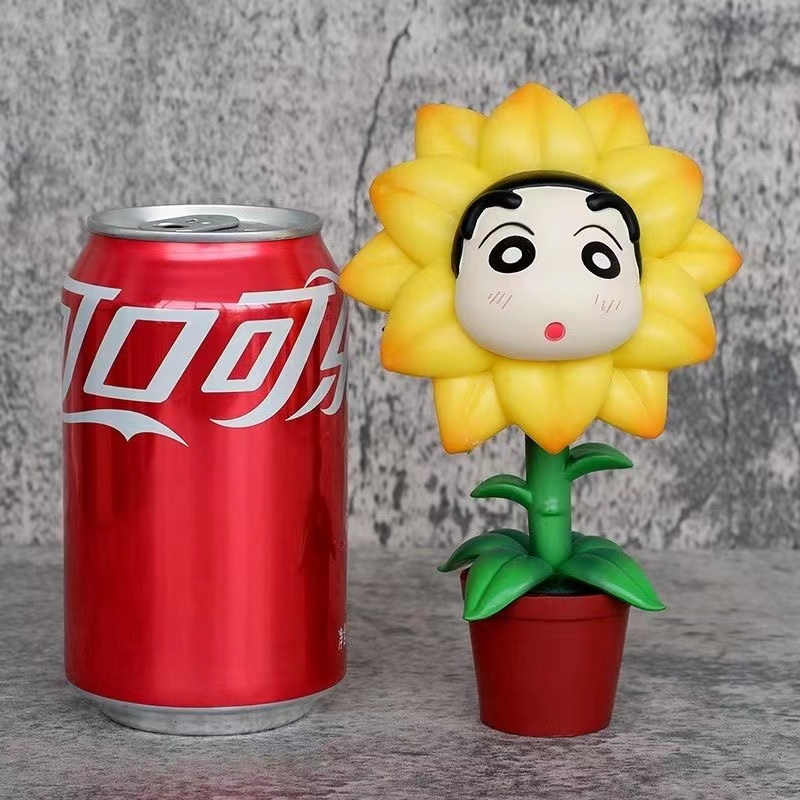 Mô Hình shin chan / Hoa Hướng Dương / Cậu Bé Bút Chì Dễ Thương 12cm