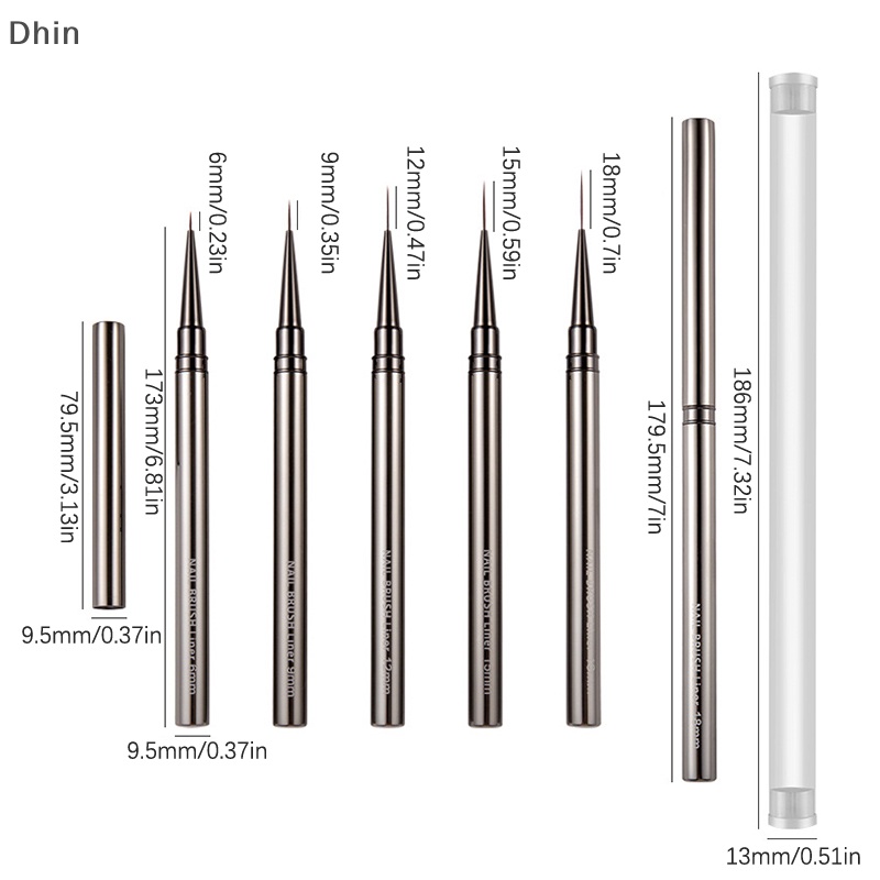 Cọ Vẽ Móng Tay Nghệ Thuật Chi Tiết Kẻ Sọc gel manicure diy