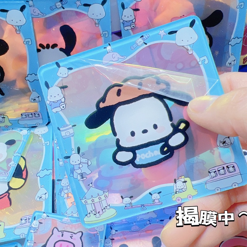 Hộp Đựng Bằng acrylic Trong Suốt Hai Mặt Hình Chú Chó pacha Màu laser Dễ Thương diy