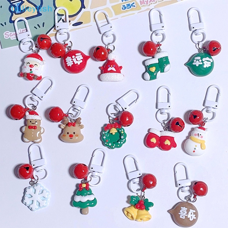 Móc Khóa Hình Ông Già Noel Hoạt Hình Dễ Thương Trang Trí Túi Xách