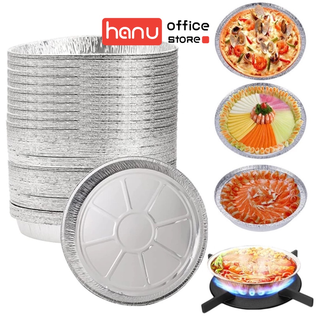 khay giấy bạc lót nồi chiên không dầu, khuôn giấy bạc, giấy bạc nướng đủ các size 18 20 22