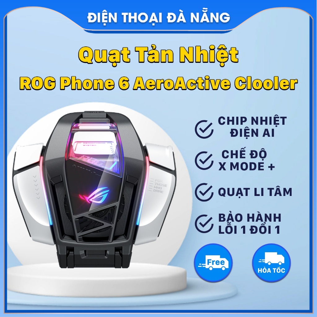 Quạt Tản nhiệt Điện thoại ROG Phone 6 AeroActive Cooler  - Tản Nhiệt AI, Chế Độ X MODE +
