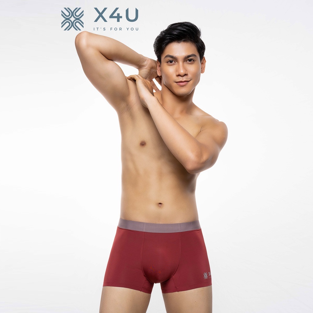 Quần lót nam Boxer x4u thun lụa mịn mát cao cấp NANGEVA ms661