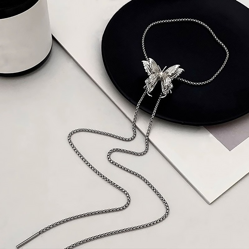 Vòng Cổ Mặt Hình Bướm Sang Trọng Phong Cách Nhật Hàn Độc Đáo