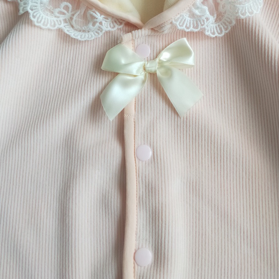 ÁO CHOÀNG VIỀN REN CÓ MŨ, LÓT LÔNG ẤM ÁP CHO BÉ- SIZE NHỎ- HÀNG QCCC