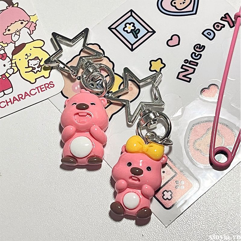🌺🌺Ruby Móc Khóa Hình Ngôi Sao Nổi Tiếng Hoạt Hình Dễ Thương Làm Quà Tặng Cho Bạn Gái / Cặp Đôi
