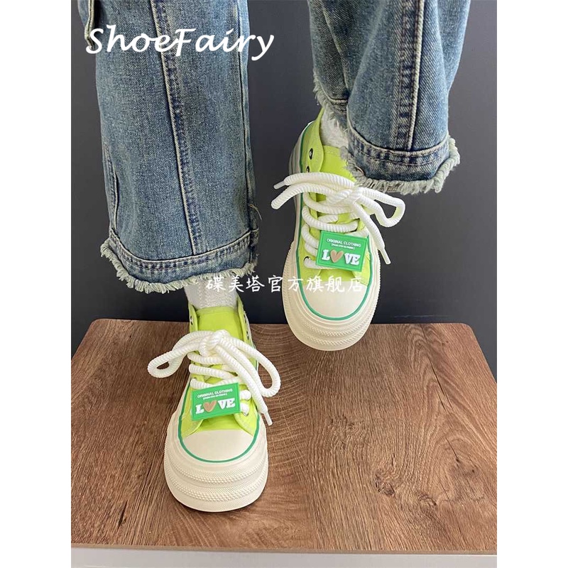 ShoeFairy giày thể thao nữ giày sneaker nữ Thoáng Khí 2023 hot trend Bền Cá tính Phong cách đơn giản Chất liệu tốt FLF23B00LG 44Z231101