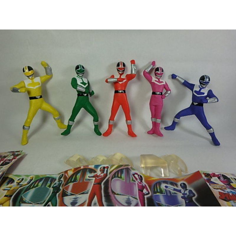 Mô Hình Tĩnh Siêu Nhân Super Sentai Full TeamTặng ô tô