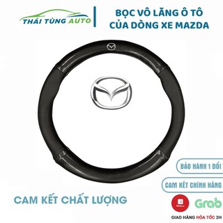 Bọc vô lăng ô tô Mazda 2, Mazda 3, Mazda 6, CX5, BT50, CX8, bọc vô lăng cacbon ô tô chống trơn trượt