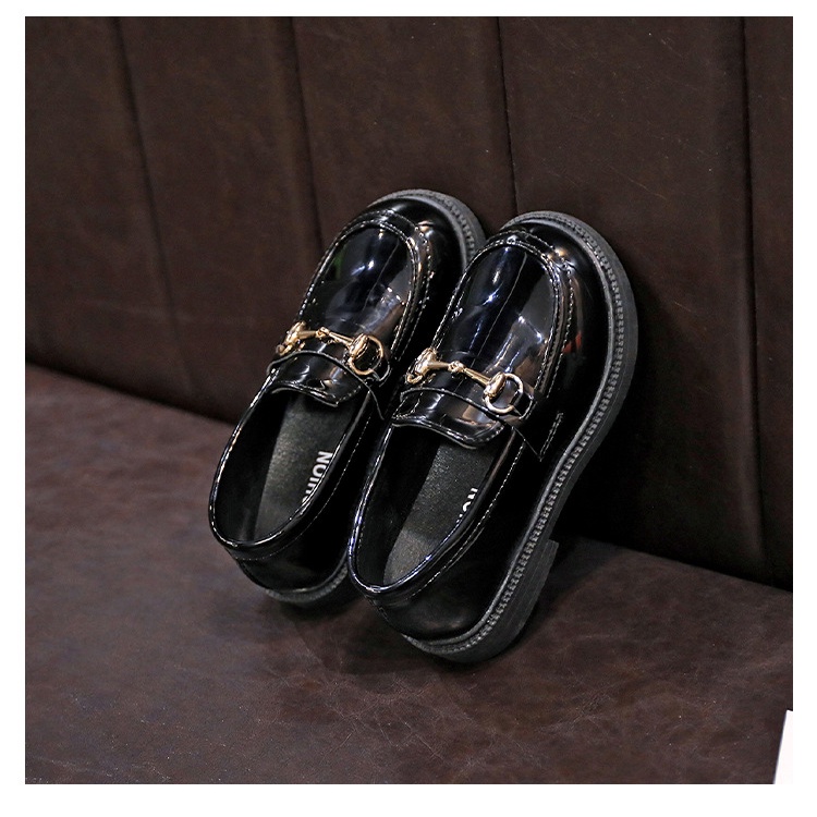 Giày Da Đế Mềm Phong Cách Anh Quốc Thời Trang Xuân Thu Cho Bé Gái