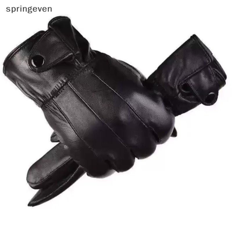 Springeven Găng Tay Mùa Đông Giả Da Thỏ Có Thể Chạm Màn Hình Cảm Ứng Găng Tay Lái Xe Ngoài Trời Cho Nữ Rf