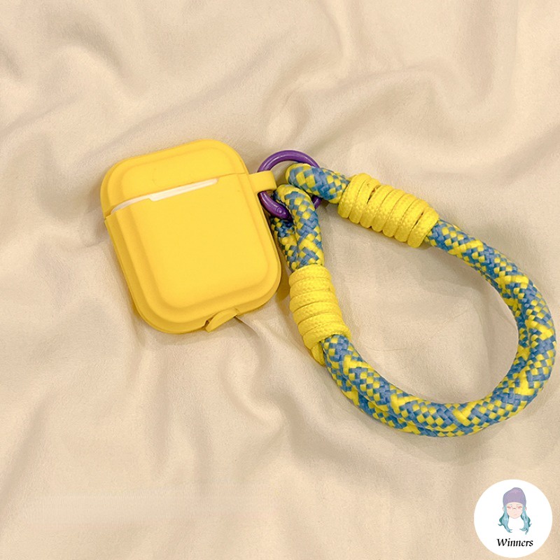 Vỏ Bảo Vệ Hộp Sạc Tai Nghe airpods pro 2 airpods 1 2 apple bluetooth Bằng Silicon Màu Trơn Hình Bánh macaron Dễ Thương