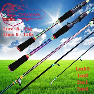 Cần câu lure daiwa 2023, chất liệu carbon, 7 màu, tải cá cao