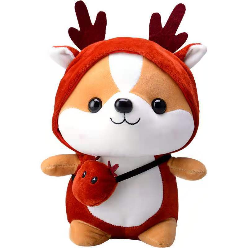 Thú Nhồi Bông Hình Khủng Long Dễ Thương Cho Bé Gấu Bông Chó Shiba Cosplay mềm mịn. Gấu bông shiba Cosplay siêu chất