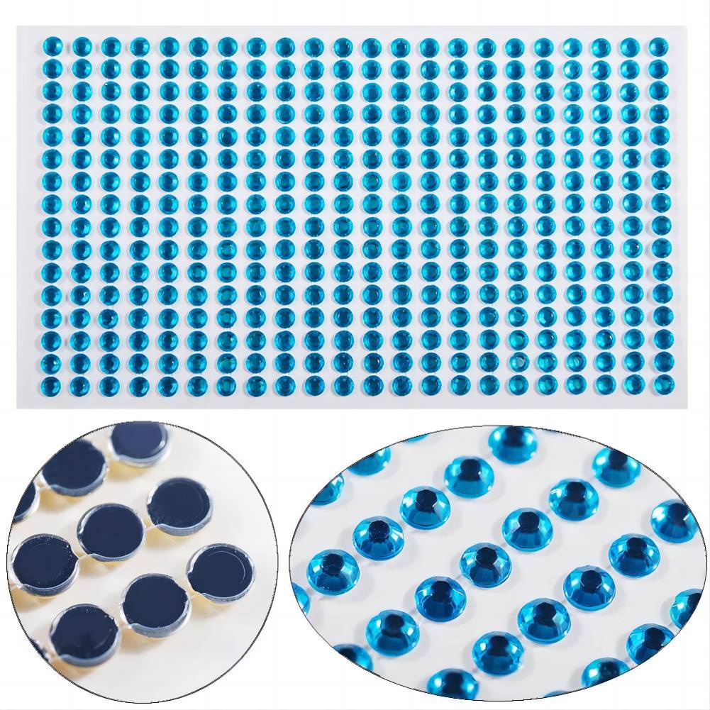 Khuôn mặt đầy màu sắc trang sức ngọc trai sticker / lễ hội tiệc trang điểm tự dính phấn mắt lông mày body crystal diamond nail sticker decal YR