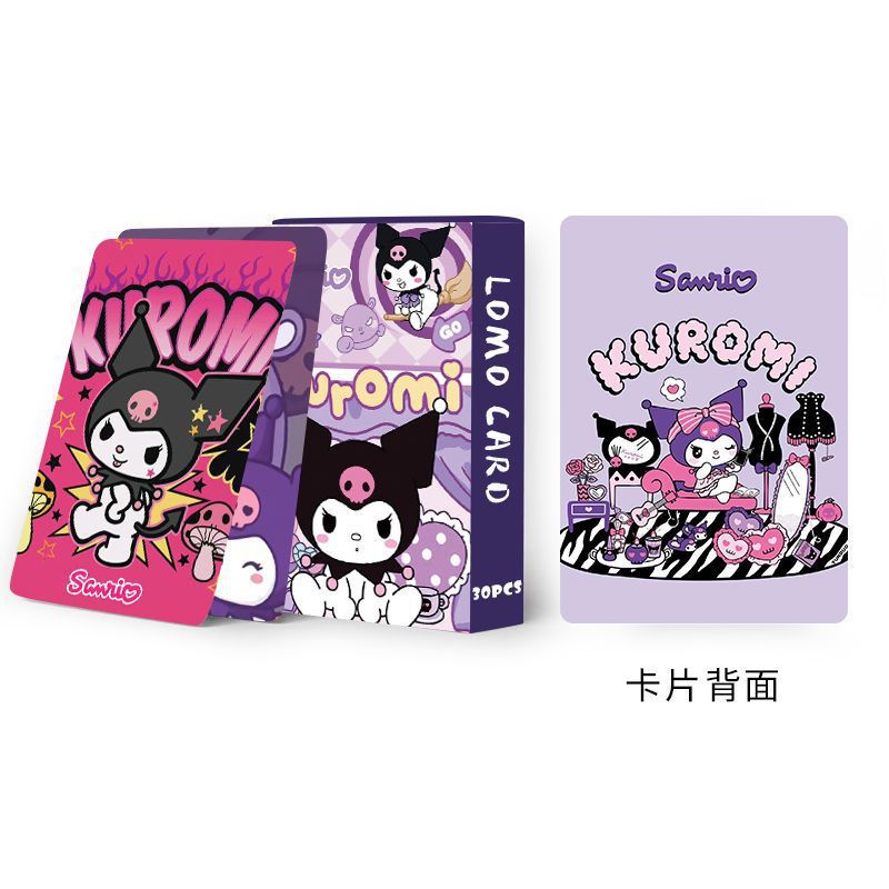 Kuromi Lomo Card Photocard Double-sided Color Printing 30pcs/box