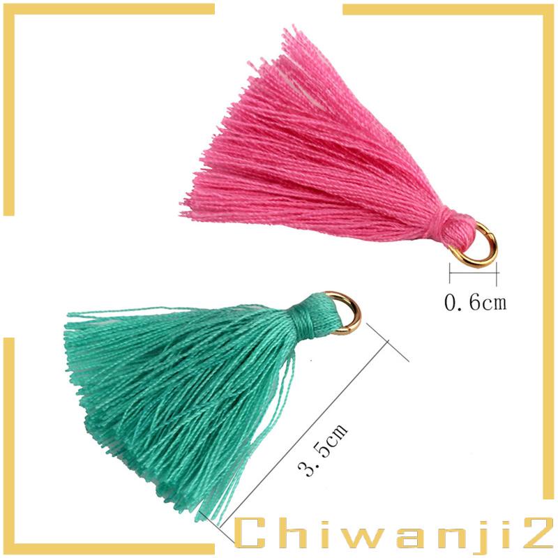 Bộ 100 Dây Tua Rua Lụa Nhiều Màu Sắc 3.5cm 100 Cái 3cm