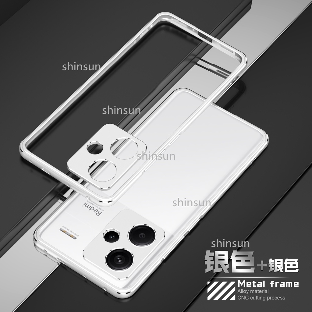 Ốp Điện Thoại Viền Kim Loại Cho xiaomi mi 14 13 12 11 pro case mi 12x 12s 11 ultra redmi note 13 12 pro