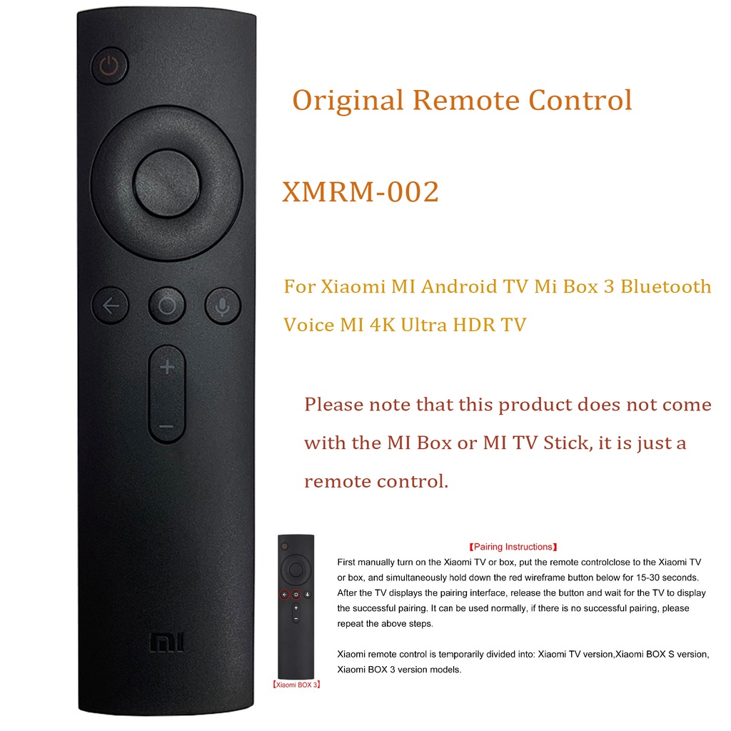 Mới XMRM-002 Chính Hãng Điều Khiển Từ Xa Cho Xiaomi MI Android TV MI Box 3 Bluetooth Voice MI 4K Ultra HDR TV Fernbedienung