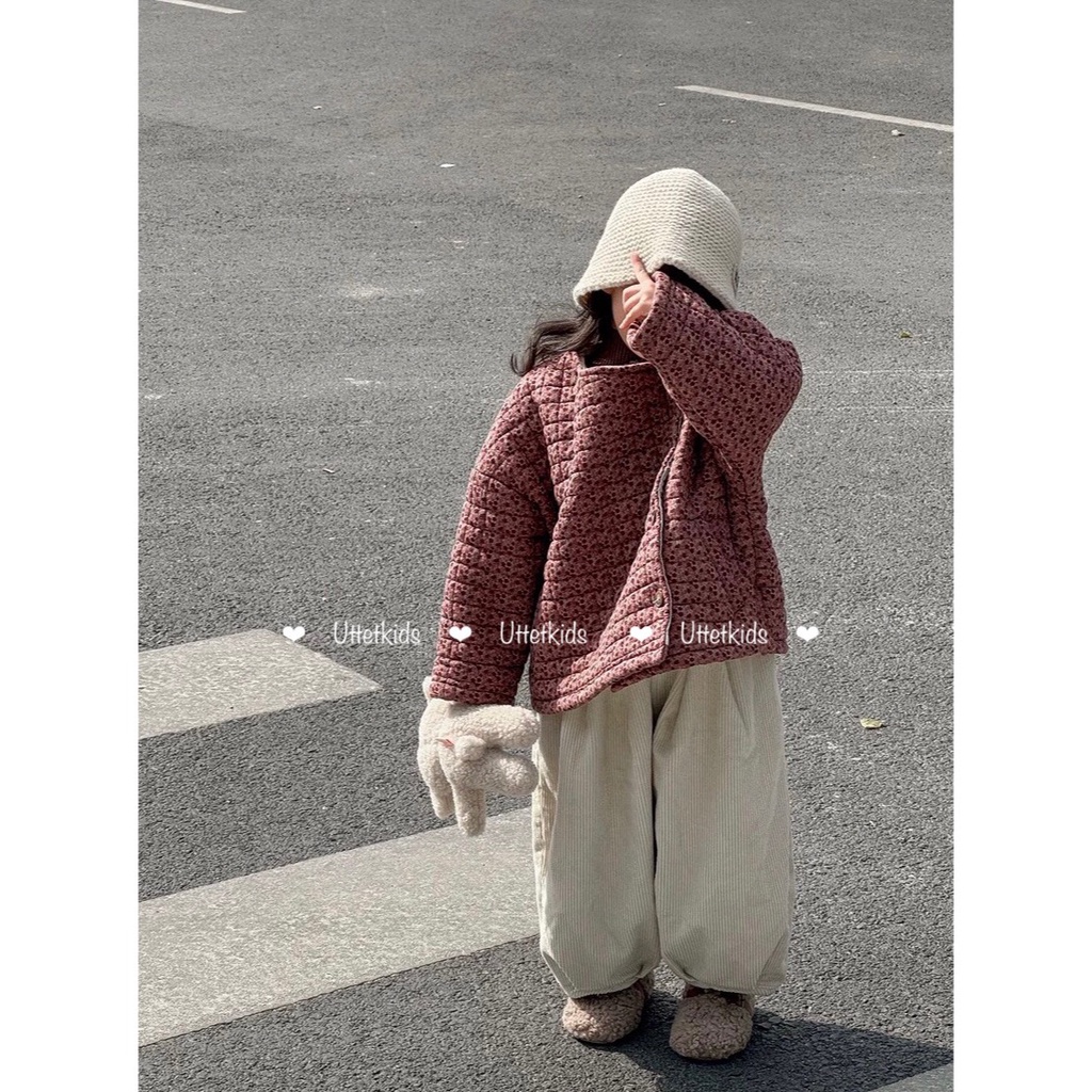 QUẦN NHUNG PHONG CÁCH HÀN QUỐC FORM THỤNG DÀNH CHO BÉ GÁI VÀ BÉ TRAI