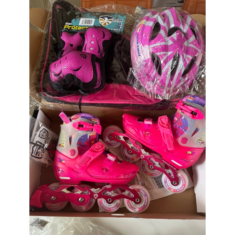 Patin 8 bánh đèn siêu sáng FE L8 tặng bảo hộ cao cấp