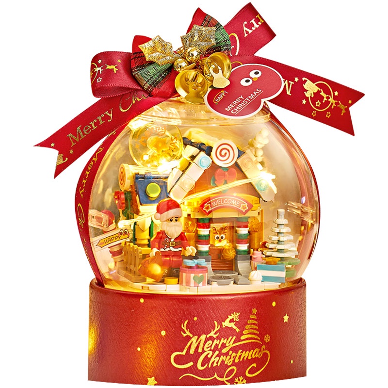 Loz Bộ Đồ Chơi Khối Lắp Ráp Hạt Pha Lê Giáng Sinh Nhỏ Dành Cho Bé Trai Và Bé Gái