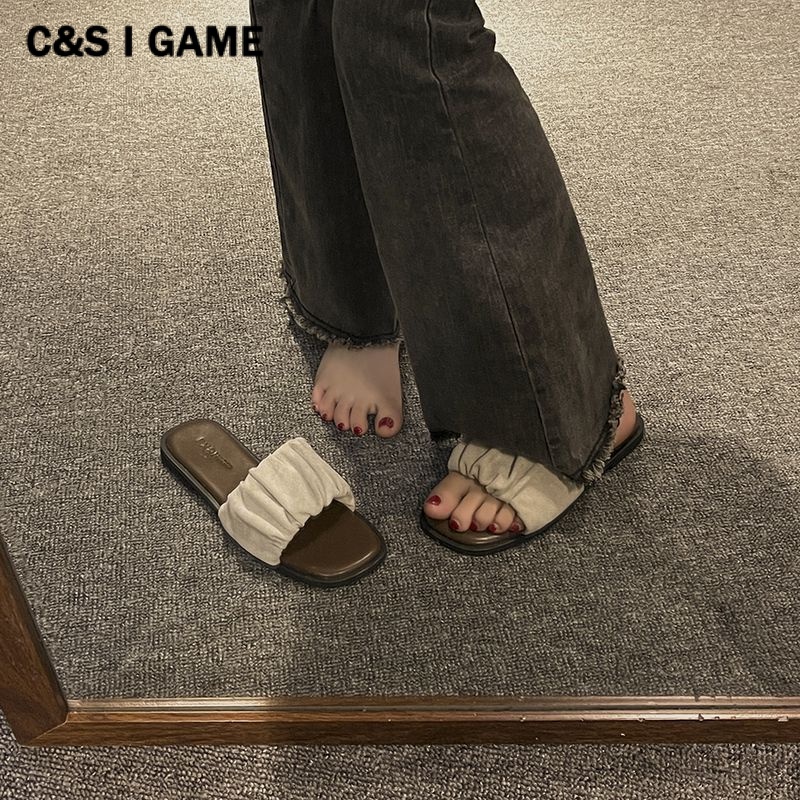 C＆S  Dép sandal nữ Hở Ngón Đế Dày Có Quai Cài 2023NEW Mùa hè Kiểu Dáng Thời Trang Thấm hút mồ hôi Thời trang Chống bám bụi Tự nhiên FDL23B0KHY 46Z231112