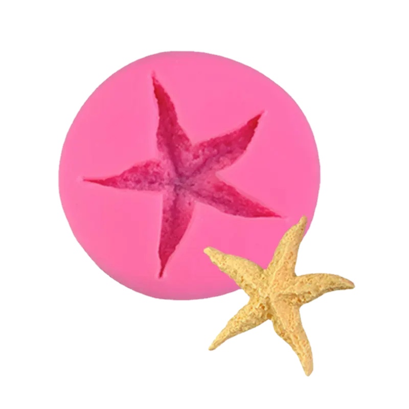 Hoạt Hình Khuôn Silicon Làm Bánh Kẹo Hình Vỏ Sò / Ốc Xà Cừ Xinh Xắn