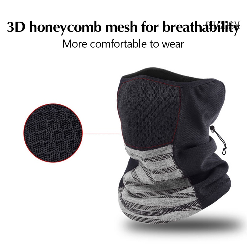 Mũ Trùm Đầu Đi Xe Đạp Kèm Mặt Nạ Giữ Ấm Chống Gió Mùa Đông