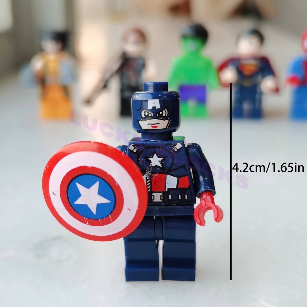 Marvel Bộ Đồ Chơi Lắp Ráp Mô Hình Nhân Vật Người Nhện / Người Sắt mini Độc Đáo Cho Bé diy