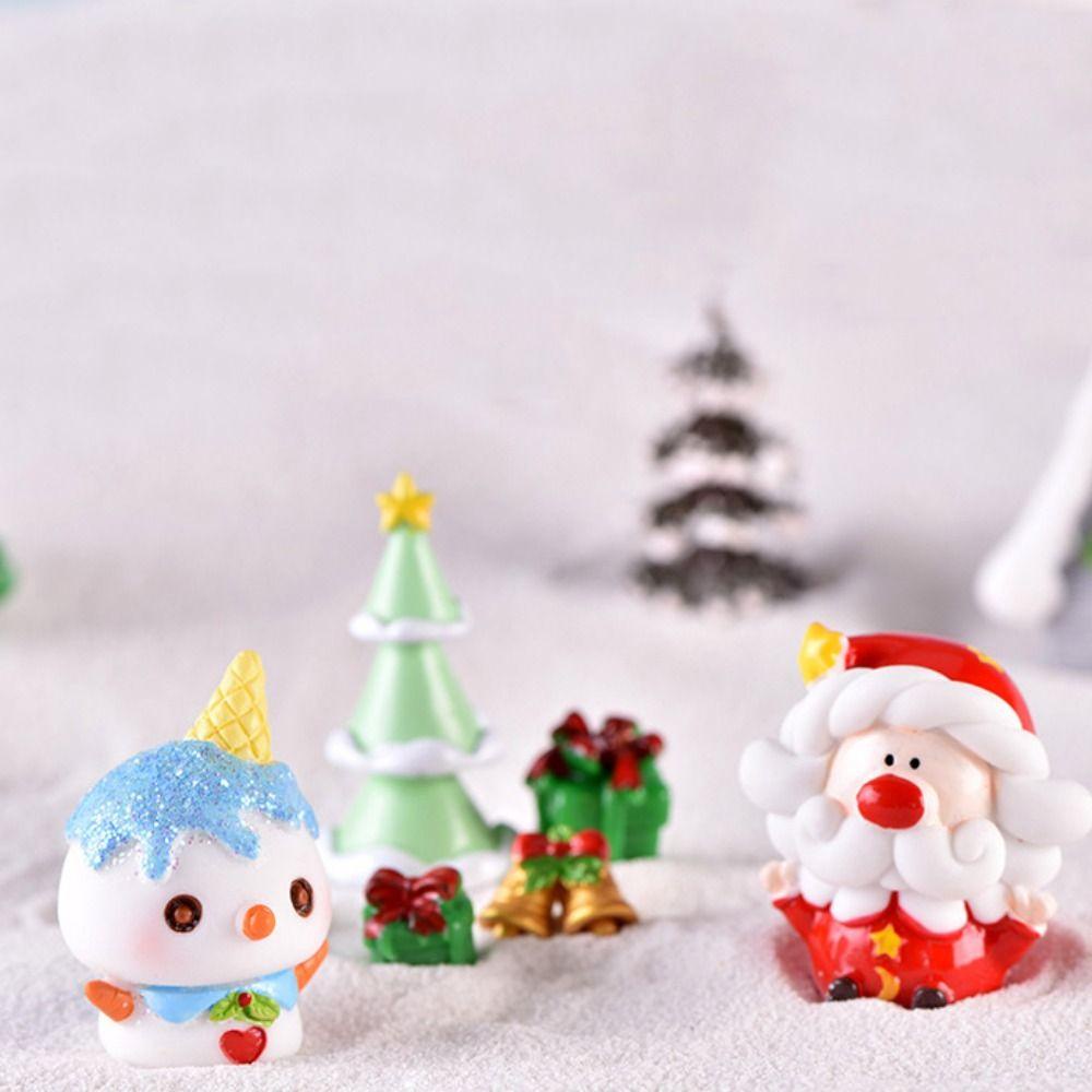 Mô Hình Ông Già Noel Hoạt Hình Trang Trí Tiểu Cảnh / Ông Già Noel / Người Tuyết Bằng Nhựa resin