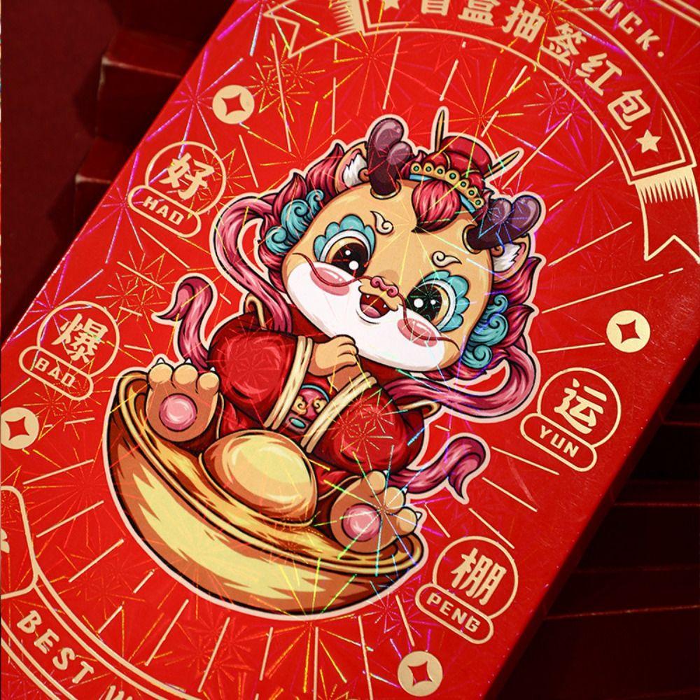 Lanfy Bao Lì Xì Năm Mới 2024 Màu Đỏ Hình Rồng Chúc Mừng Năm Mới