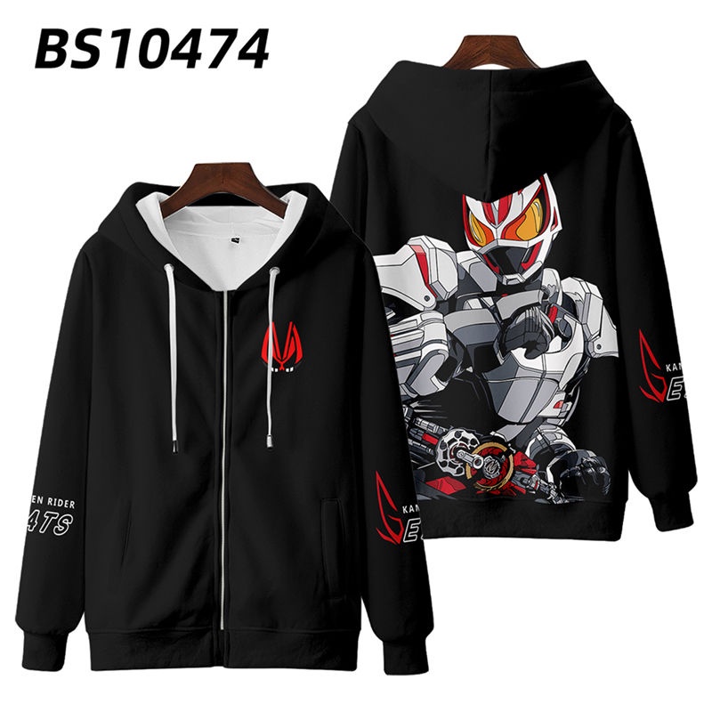 Áo Hoodie Tay Dài Có Khóa Kéo In Họa Tiết kamen rider Gstes dgp 3d Thời Trang Mùa Thu Cho Nam Và Nữ