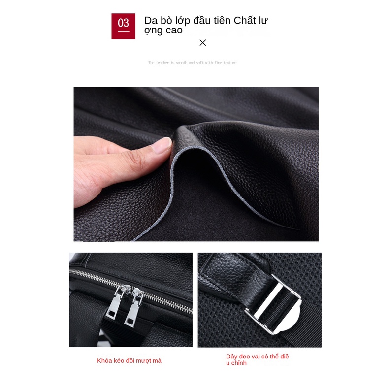 Balo nam DA BÒ THẬT để laptop 15.6in phong cách mới – BEE GEE BLND9084