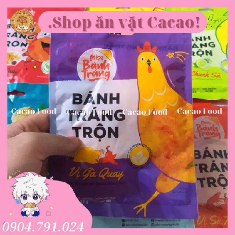 COMBO 20 BỊCH BÁNH TRÁNG TRỘN MISS VỊ PHÔ MAI/CHANH SẢ/GÀ QUAY/RONG BIỂN/SA TẾ BÒ/SA TẾ TÔM 20Gram Vinasnack