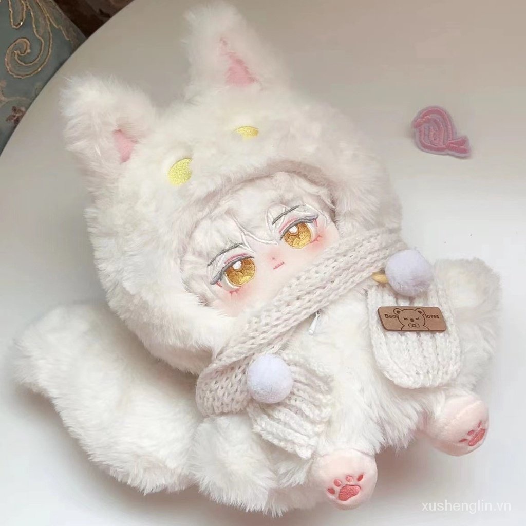 New love of light and night Qi Si Li cotton doll 20cm dress up doll velvet Fox gift doll clothes birthday gift boy