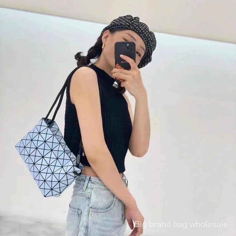 Túi Đeo Chéo Vai issey miyake april Kiểu Dây Rút Dáng Vuông Kim Cương Đơn Giản Thời Trang Nữ