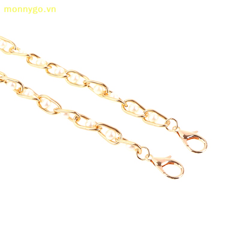 Monnygo Dây Đeo Túi Xách Dài 60 / 120cm Đính Ngọc Trai Thời Trang Cho Nữ