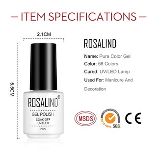 Rosalind Nail Polish Gel Nail Polish Base Top Coat Gel Polish