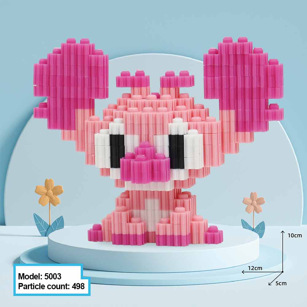 Stitch DIY three-dimensional assembly block stitching and angel connection building blocks