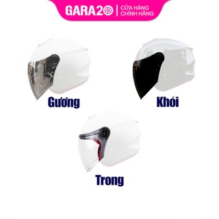 Kính chắn mũ 3/4 ego e-3 - gara20