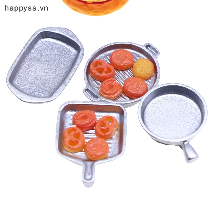 1 Bộ Khay Nướng Bánh Mini Tỉ Lệ 1: 12 Trang Trí Nhà Búp Bê vn