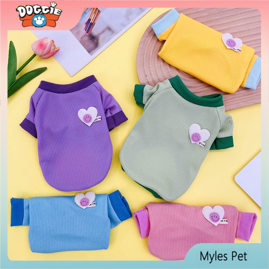 Dễ Thương Áo hoodie Màu macaron Đáng Yêu Cho Thú Cưng