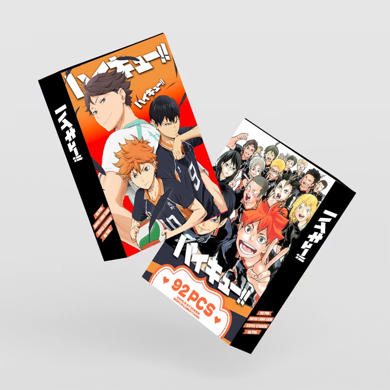 Haikyuu!! Lomo Card Photocard Postcard Stickers thẻ 60 chiếc + nhãn dán 32 chiếc