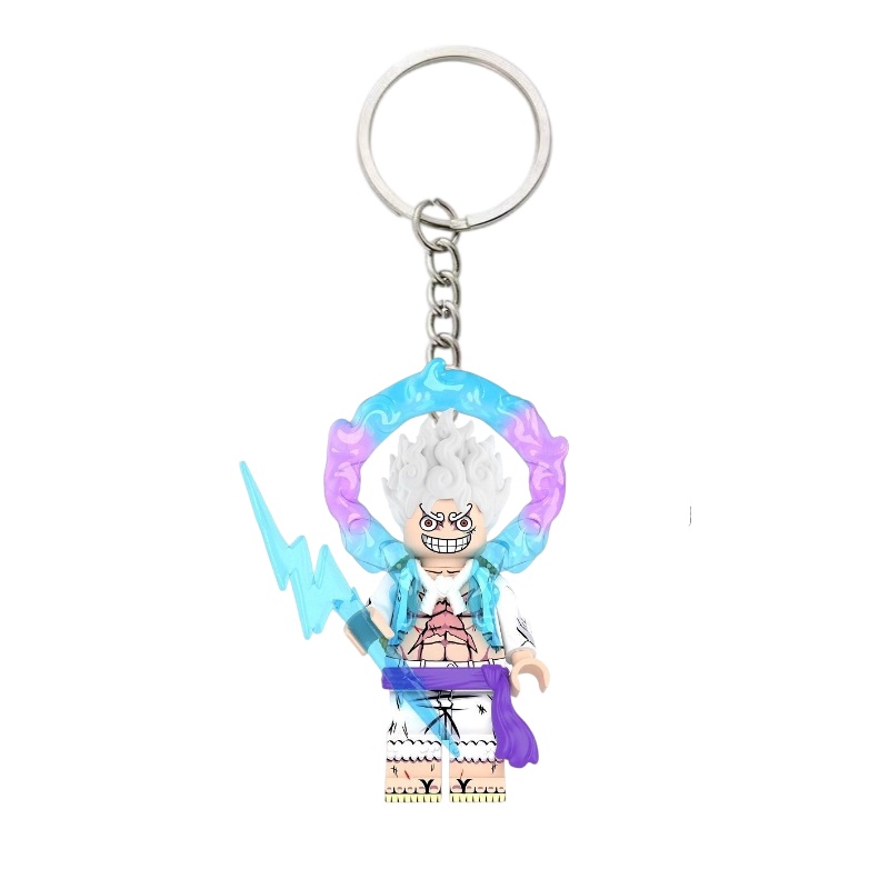 Compatible with lego Móc Khóa Đồ Chơi Lắp Ráp Nhân Vật luffy one piece