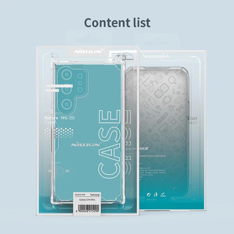 Ốp lưng cho Samsung Galaxy S24 Ultra Nillkin Nature Series Pro mềm TPU Ốp lưng cho Samsung Galaxy S24+ Plus