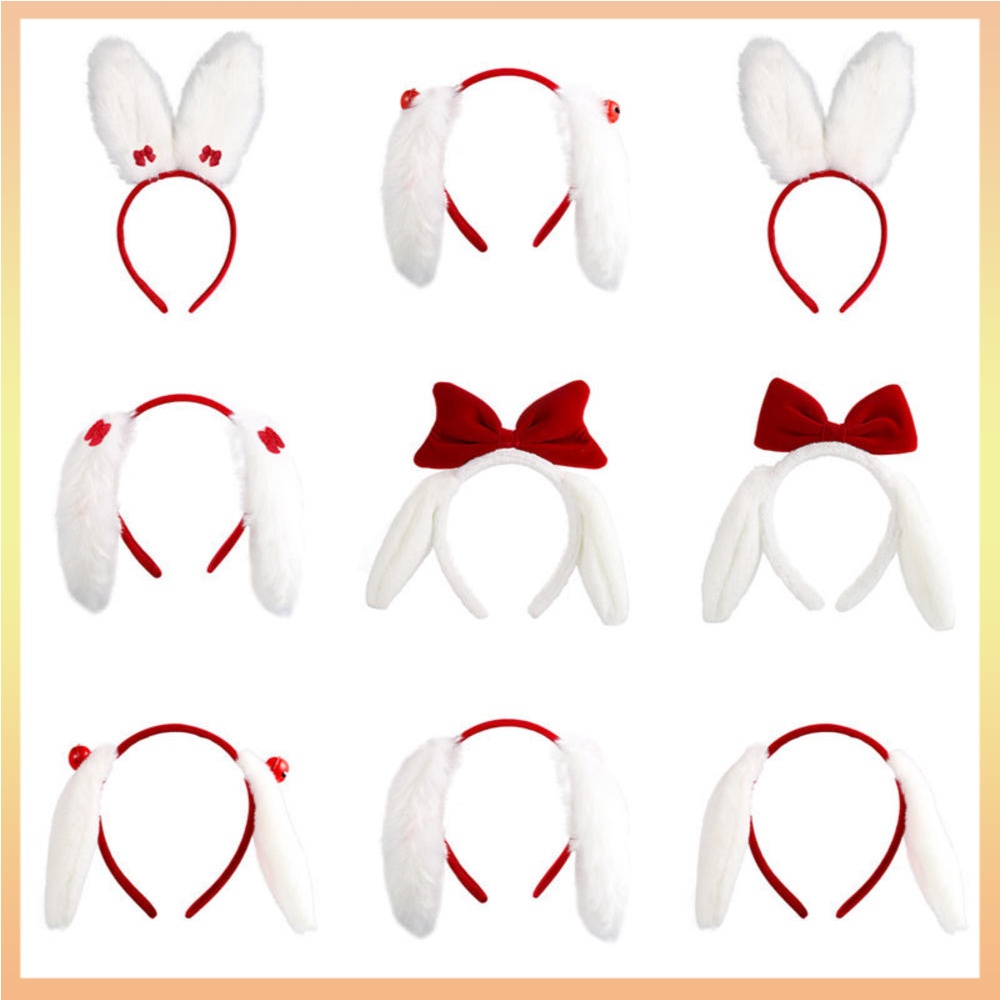 Dễ Thương Băng Đô Tai Thỏ Bông Đáng Yêu Dành Cho Nữ