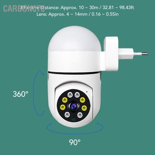Carbon070 camera không dây tầm nhìn ban đêm 360° 2mp led an ninh cho gia đình eu plug 110‑240v